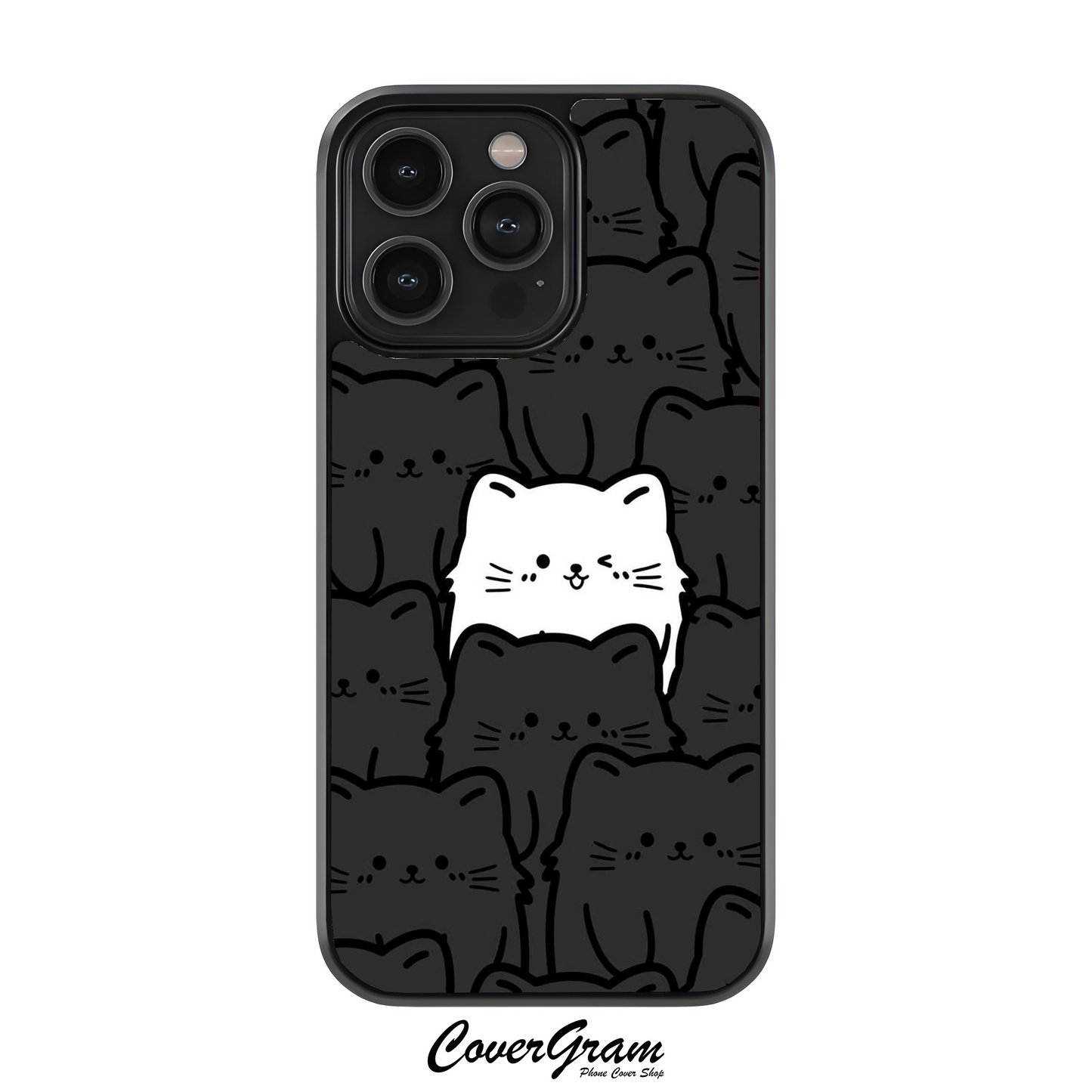 Case / Cute White Cat